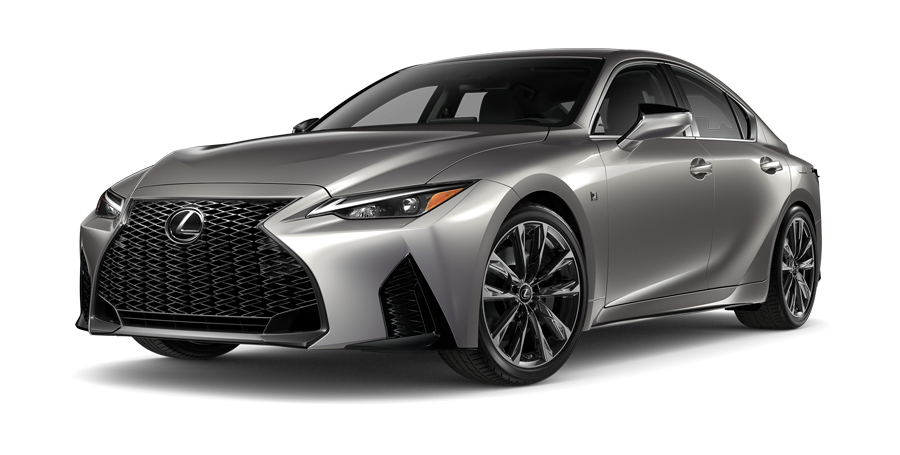 Exterior of the Lexus IS F SPORT shown in Atomic Silver | Lexus of Akron Canton in Akron OH