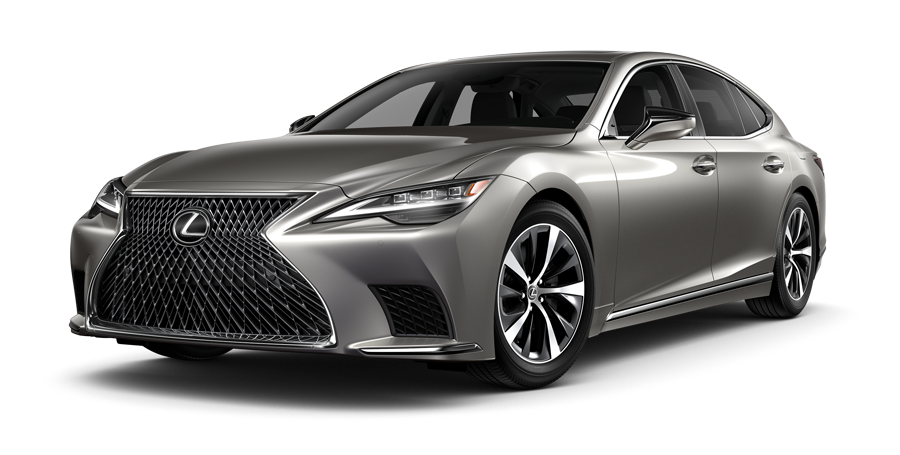 Exterior of the Lexus LS shown in Atomic Silver | Lexus of Akron Canton in Akron OH