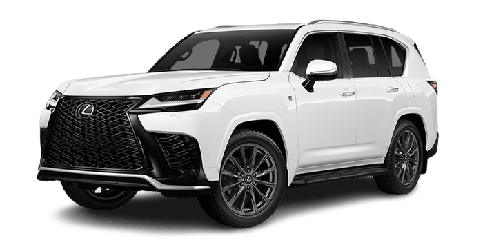 Exterior of the Lexus LX 600 F SPORT Handling shown in Ultra White | Lexus of Akron Canton in Akron OH