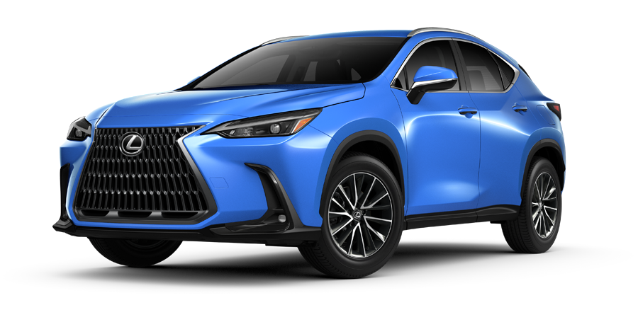 Exterior of the Lexus NX shown in Grecian Water. | Lexus of Akron Canton in Akron OH