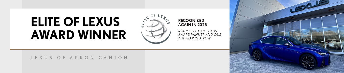 Elite of Lexus Award - Lexus of Akron-Canton
