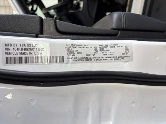 2022 Jeep Grand Cherokee WK Limited