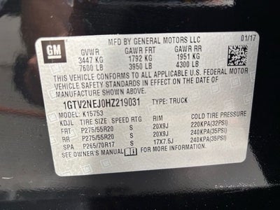 2017 GMC Sierra 1500 SLT