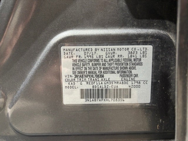 2017 Nissan Sentra SV