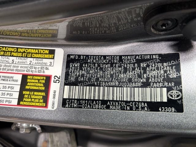 2018 Toyota Camry XLE