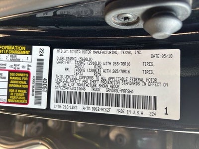 2018 Toyota Tacoma TRD Pro V6