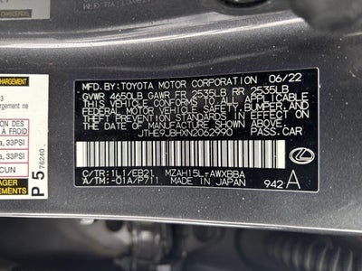 2022 Lexus UX 250h F SPORT