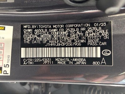 2023 Lexus UX 250h F SPORT Handling