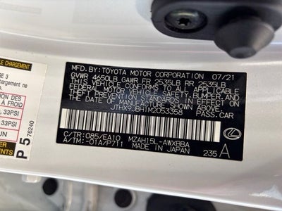 2021 Lexus UX 250h Base