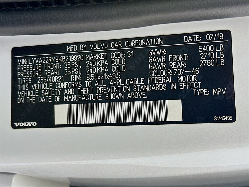 2019 Volvo XC60 T6 R-Design