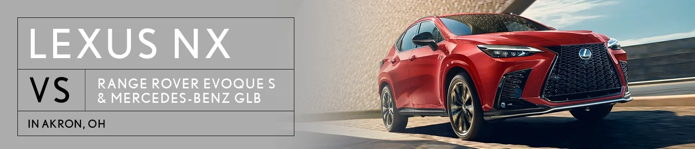 Lexus NX vs Lincoln Corsair vs Acura RDX Comparison at Lexus of Akron-Canton