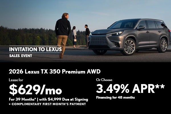  Lexus TX Offer